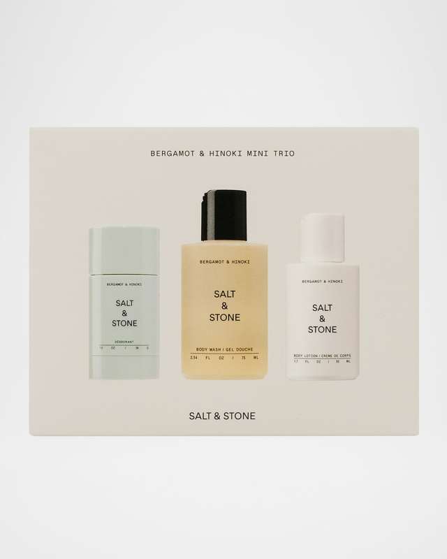 Salt & Stone Bergamot And Hinoki Mini Trio